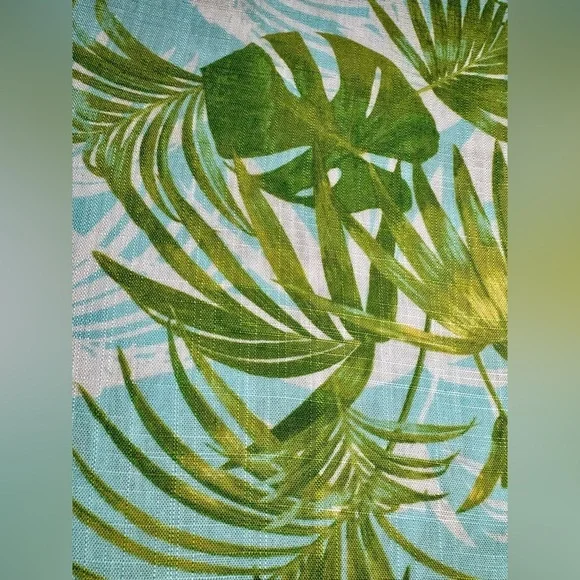 Paradise Palms Casual Printed Linen Blend Beachwear Capri Pants - Picture 12 of 13